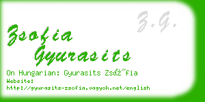 zsofia gyurasits business card